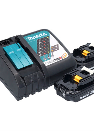 Taladro percutor a batería Makita DHR 171 RAJ 18 V 1,2 J SDS plus sin escobillas + 2x batería 2,0 Ah + cargador + Makpac