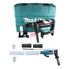 Martillo combinado a batería Makita DHR 400 ZKU 36 V (2 x 18 V) 8,0 J SDS Max Brushless + juego de aspiración + maletín - sin batería, sin cargador