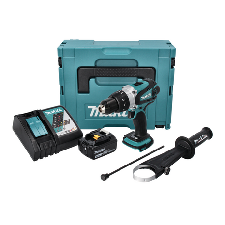 Makita DHP 458 RG1J Akku Schlagbohrschrauber 18 V 91 Nm + 1x Akku 6,0 Ah + Ladegerät + Makpac