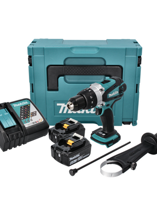 Makita DHP 458 RGJ Perceuse-visseuse à percussion sans fil 18 V 91 Nm + 2x Batteries 6,0 Ah + Chargeur + Makpac