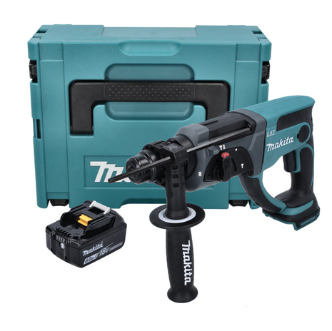 Makita DHR 202 G1J 18 V 2.0 J SDS Plus + 1x batteria 6.0 Ah + Makpac - senza caricabatterie