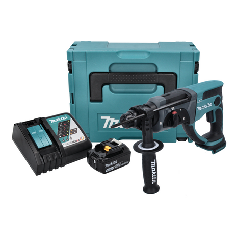 Makita DHR 202 RG1J Akumulatorowy młot udarowo-obrotowy 18 V 2,0 J SDS Plus + 1x akumulator 6,0 Ah + ładowarka + Makpac