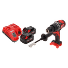 Taladro percutor inalámbrico Milwaukee M18 BLPD2-602 FC 18 V 82 Nm sin escobillas + 2x baterías 6,0 Ah + cargador