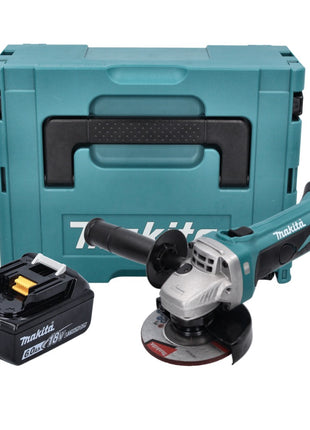 Makita DGA 452 G1J Akku Winkelschleifer 18 V 115 mm + 1x Akku 6,0 Ah + Makpac - ohne Ladegerät