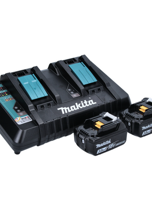 Desbrozadora de batería Makita DUR 368 APF 36 V (2 x 18 V) bimando sin escobillas + 2x batería 3,0 Ah + cargador