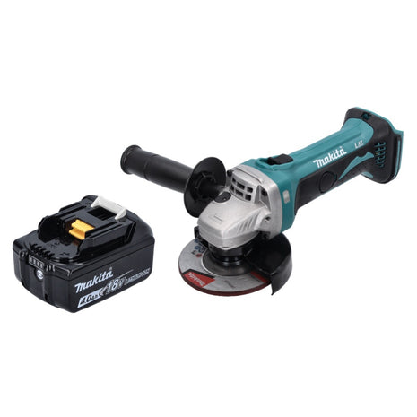 Smerigliatrice angolare a batteria Makita DGA 452 M1 18 V 115 mm + 1x batteria ricaricabile 4,0 Ah - senza caricabatterie