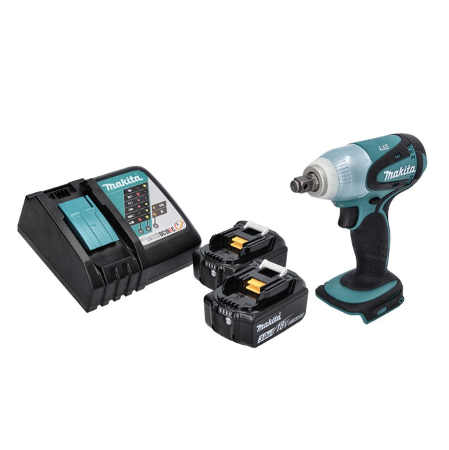 Makita DTW 251 RF Akku Schlagschrauber 18 V 230 Nm 1/2" + 2x Akku 3,0 Ah + Ladegerät