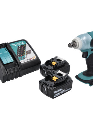 Makita DTW 251 RT Akku Schlagschrauber 18 V 230 Nm 1/2" + 2x Akku 5,0 Ah + Ladegerät