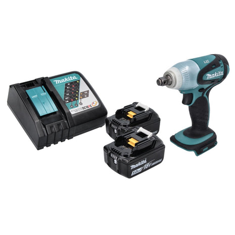 Makita DTW 251 RT Visseuse à choc sans fil 18 V 230 Nm 1/2'' + 2x batterie 5,0 Ah + chargeur