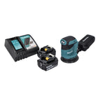 Makita DBO 180 RM Akku Exzenterschleifer 18 V 125 mm + 2x Akku 4,0 Ah + Ladegerät - Toolbrothers