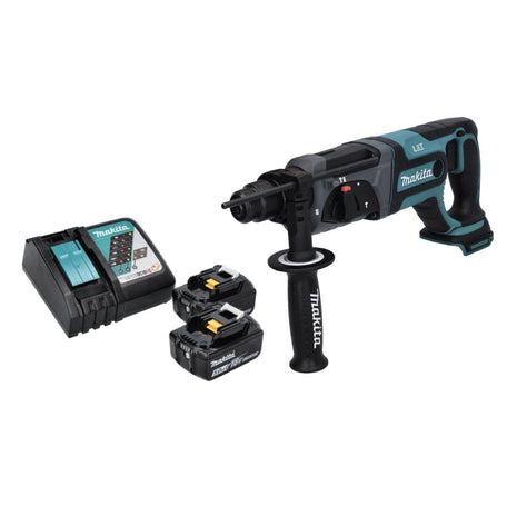 Trapano a batteria Makita DHR 241 RT 18 V 2,0 J SDS plus + 2x batterie 5,0 Ah + caricabatterie