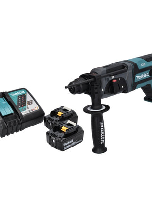 Makita DHR 241 RG Akku Bohrhammer 18 V 2,0 J SDS plus + 2x Akku 6,0 Ah + Ladegerät