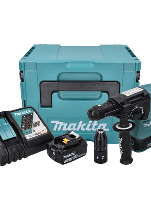 Taladro percutor a batería Makita DHR 243 RF1J 18 V 2,0 J SDS plus sin escobillas + 1x batería 3,0 Ah + cargador + Makpac