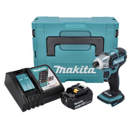 Makita DTS 141 RM1J Akku Impulsschrauber 18 V 40 Nm 1/4" Brushless + 1x Akku 4,0 Ah + Ladegerät + Makpac