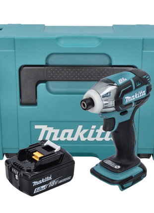 Makita DTS 141 T1J Akku Impulsschrauber 18 V 40 Nm 1/4" Brushless + 1x Akku 5,0 Ah + Makpac - ohne Ladegerät