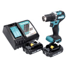 Makita DDF 487 RA perceuse-visseuse sans fil 18 V 40 Nm sans balai + 2x batteries 2,0 Ah + chargeur