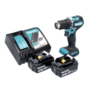 Makita DDF 487 RF Akku Bohrschrauber 18 V 40 Nm Brushless + 2x Akku 3,0 Ah + Ladegerät