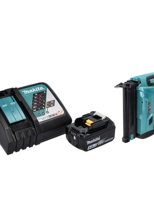 Clavadora con cabezal de batería Makita DBN 500 RM1 18 V 15-50 mm + 1x batería 4,0 Ah + cargador