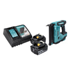 Clavadora con cabezal de batería Makita DBN 500 RM 18 V 15-50 mm + 2 baterías 4,0 Ah + cargador