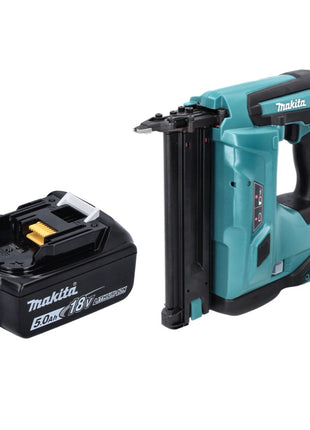 Makita DBN 500 T1 Cloueur à tête d'emballage avec batterie 18 V 15-50 mm + 1x batterie 5,0 Ah - sans chargeur