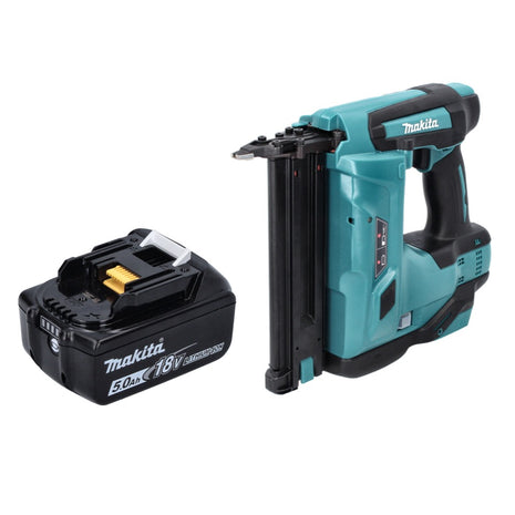 Clavadora con cabezal de batería Makita DBN 500 T1 18 V 15-50 mm + 1x batería 5,0 Ah - sin cargador