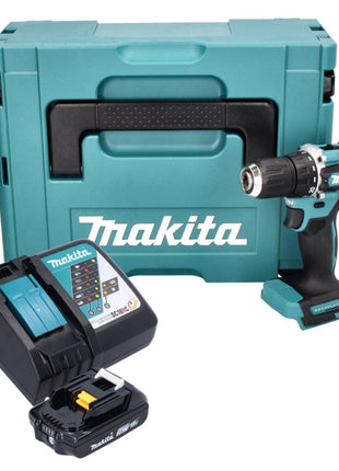 Makita DDF 487 RA1J perceuse-visseuse sans fil 18 V 40 Nm sans balais + 1x batterie 2,0 Ah + chargeur + Makpac