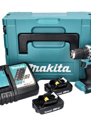 Makita DDF 487 RAJ Akku Bohrschrauber 18 V 40 Nm Brushless + 2x Akku 2,0 Ah + Ladegerät + Makpac