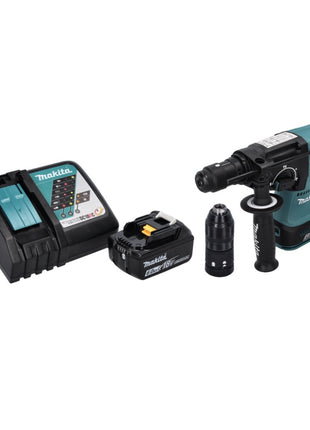 Makita DHR 243 RG1 marteau perforateur sans fil 18 V SDS plus sans balai + 1x batterie 6,0 Ah + chargeur