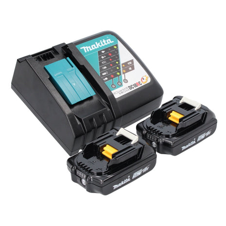 Makita Power Source Kit 18 V : 2x BL 1820 B Batteries 2,0 Ah + DC 18 RC Chargeur (197254-9) (195584-2)