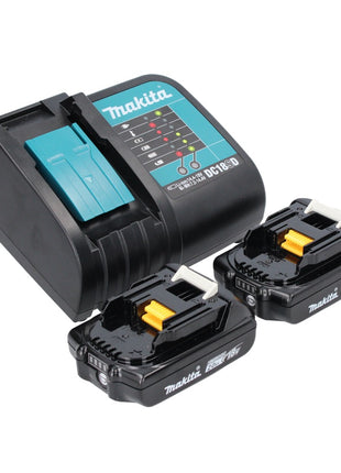 Makita Power Source Kit 18 V mit 2x BL 1820 B Akku 2,0 Ah ( 2x 197254-9 ) + DC 18 SD Ladegerät ( 194533-6 )