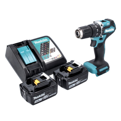 Makita DHP 487 RT Akku Schlagbohrschrauber 18 V 40 Nm Brushless + 2x Akku 5,0 Ah + Ladegerät - Toolbrothers