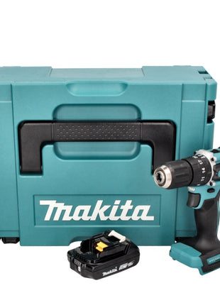 Makita DHP 487 A1J taladro percutor inalámbrico 18 V 40 Nm sin escobillas + 1x batería 2,0 Ah + Makpac - sin cargador