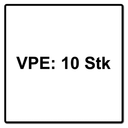 Metabo Lamellenschleifteller Fächerscheibe P 40 125 mm 22,23 mm  ( 10 x 623147000 ) für Winkelschleifer