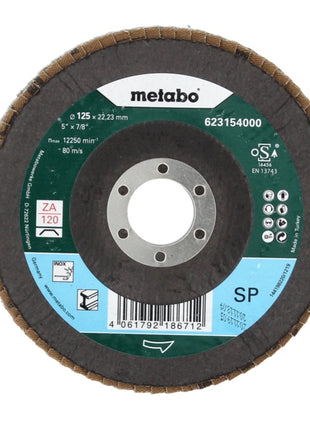 Disco de lijado de láminas Metabo, disco dentado P120 125 mm 22,23 mm (10 x 623154000) para amoladoras angulares