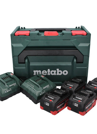 Metabo 18 V LiHD Basis Set + 4x Akku 5,5 Ah + 2x ASC 55 Ladegerät + metaBOX