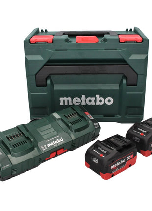 Metabo 18 V LiHD Basis Set + 2x Akku 8,0 Ah + ASC 145 DUO Ladegerät + metaBOX