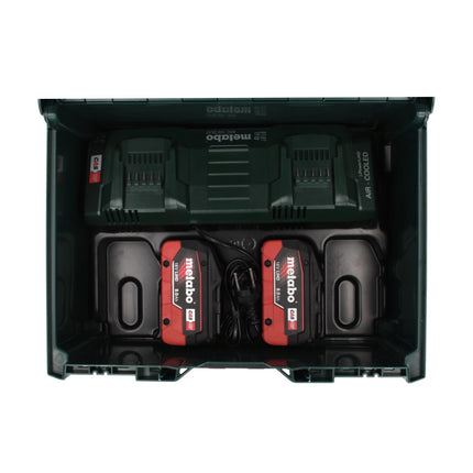Metabo 18 V LiHD Basis Set + 2x Akku 8,0 Ah + ASC 145 DUO Ladegerät + metaBOX