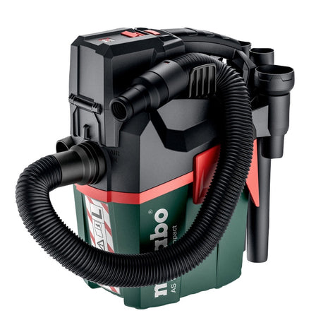 Metabo AS 18 L PC Aspirateur sans fil compact 18 V 6 l IPX4 classe de poussière L / humide et sec (602028850) - sans batterie, sans chargeur