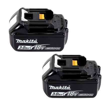 Makita Power Source Kit 18 V mit 2x BL 1830 B 3,0 Ah Akku ( 197599-5 ) + DC 18 SH Doppel Ladegerät ( 199687-4 )