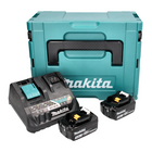 Makita Power Source Kit 18 V mit 2x BL 1830 B Akku 3,0 Ah ( 2x 197599-5 ) + DC 18 RE Multi Schnell Ladegerät ( 198720-9 ) + Makpac