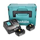 Makita Power Source Kit 18 V mit 2x BL 1860 B Akku 6,0 Ah ( 2x 197422-4 ) + DC 18 RE Multi Schnell Ladegerät ( 198720-9 ) + Makpac