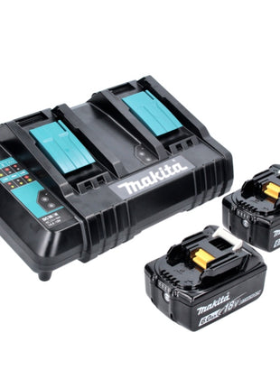 Makita Power Source Kit 18 V mit 2x BL 1860 B 6,0 Ah Akku ( 197422-4 ) + DC 18 SH Doppel Ladegerät ( 199687-4 )