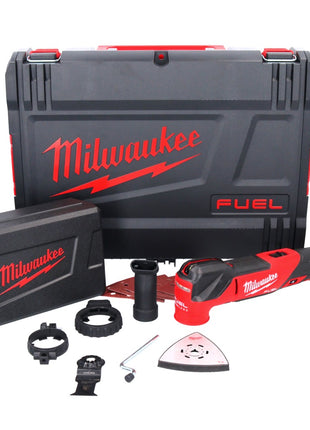 Outil multifonction à batterie Milwaukee M18 FMT-0X FUEL 18 V brushless (4933478491) + set d'accessoires 7 pièces + boîtier HD - sans batterie, sans chargeur