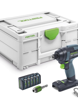 Festool TID 18-Basic Akku Schlagschrauber 18 V 180 Nm 1/4" ( 576481 ) + 6 tlg. Bitset + Systainer - ohne Akku, ohne Ladegerät