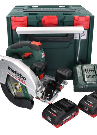 Metabo KS 18 LTX 66 BL Akku Handkreissäge 18 V 165 mm + 2x Akku 4,0 Ah + Ladegerät + metaBOX