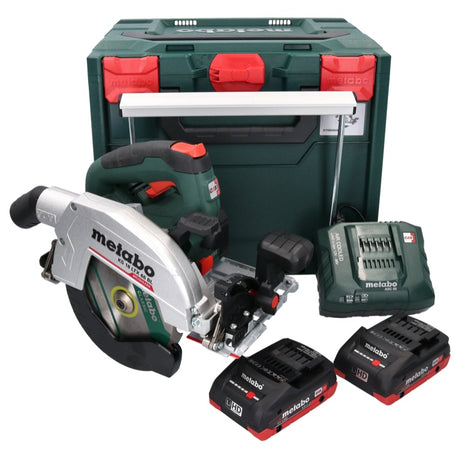 Sierra circular de batería Metabo KS 18 LTX 66 BL 18 V 165 mm + 2 baterías 4,0 Ah + cargador + metaBOX