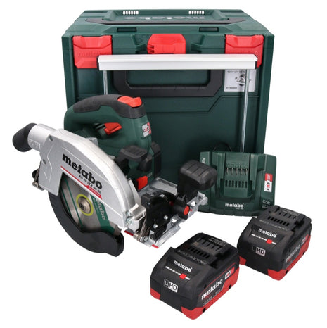 Metabo KS 18 LTX 66 BL Akku Handkreissäge 18 V 165 mm ( 611866660 ) + 2x Akku 5,5 Ah + Ladegerät + metaBOX