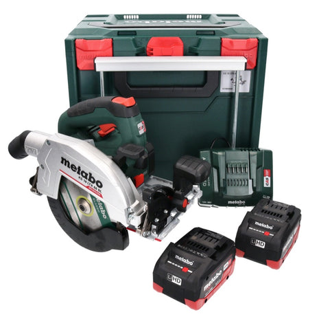 Metabo KS 18 LTX 66 BL Akumulatorowa pilarka tarczowa 18 V 165 mm ( 611866810 ) + 2x akumulator 8,0 Ah + ładowarka + metaBOX