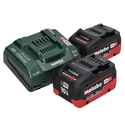 Metabo KS 18 LTX 66 BL Akku Handkreissäge 18 V 165 mm + 2x Akku 10,0 Ah + Ladegerät + metaBOX