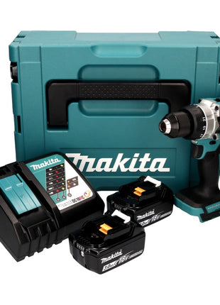 Makita DDF 486 RFJ perceuse-visseuse sans fil 18 V 130 Nm sans balais + 2x batteries 3,0 Ah + chargeur + Makpac